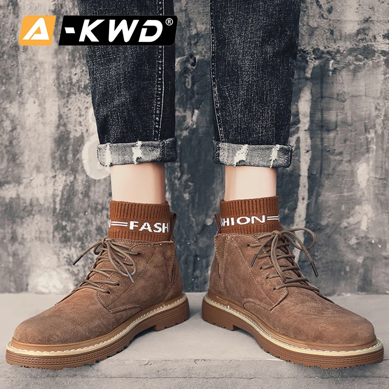 Fashion Socks Boots Men High Top Sneakers Man Luxury Brand Chaussure Montante Homme Work Winter Shoes Men's |
