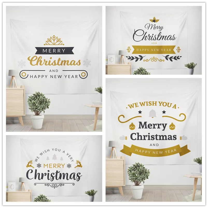 

Оригинальный гобелен в рождественском стиле счастливая настенная Подвеска Декор для дома гостиная Вечеринка шикарные украшения