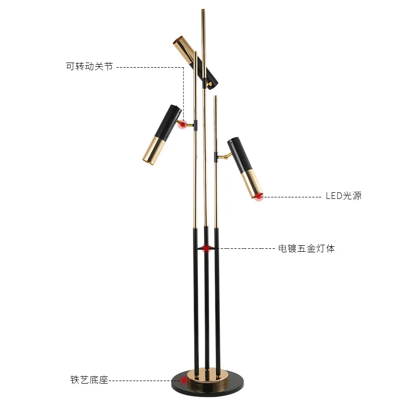 

modern led crystal standing lamp lampara de pie classic floor lamp