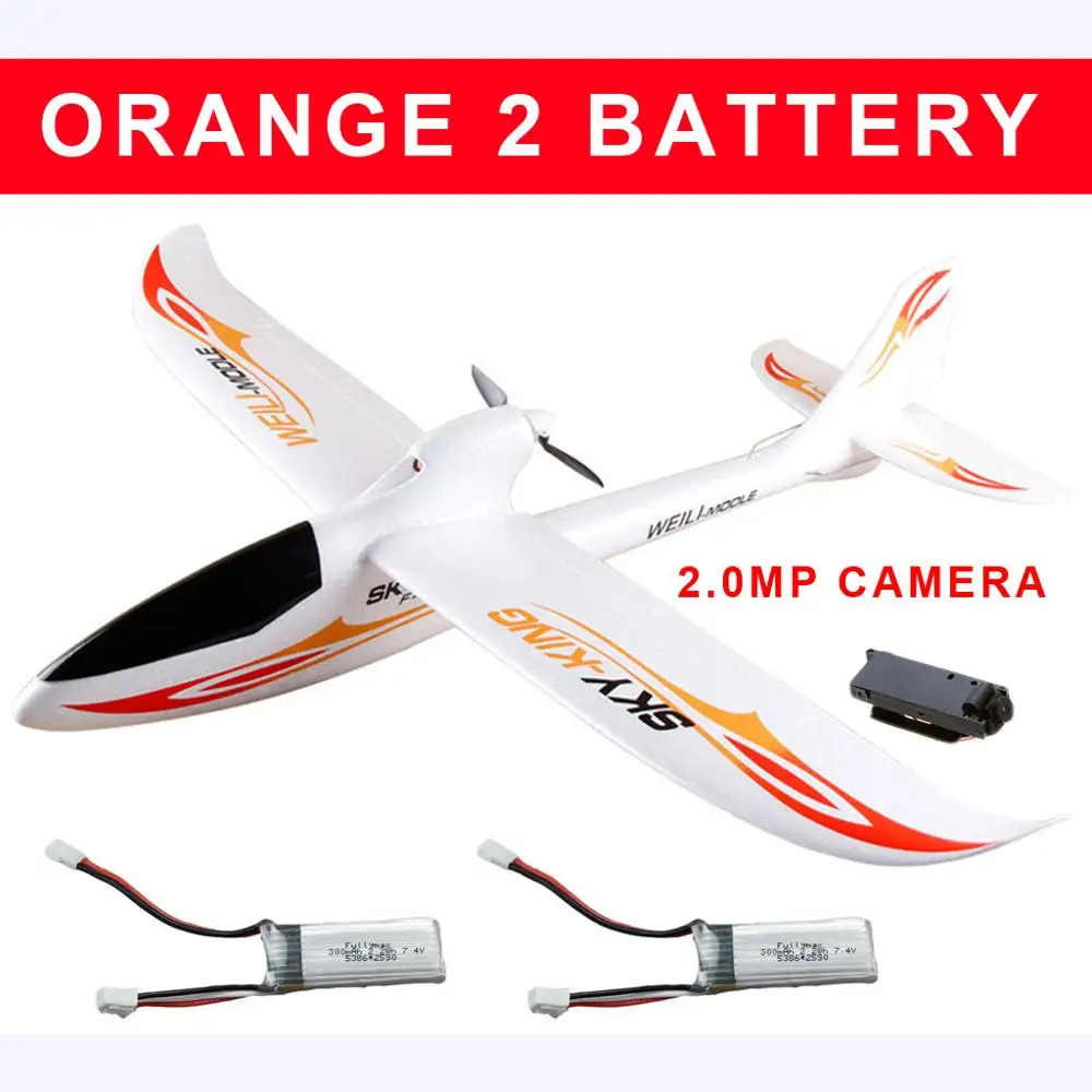 RC самолет F959 Sky King 3CH RC самолет с фиксированным крылом планер самолет RTF EPO Электрический летающий самолет игрушки - Цвет: Orange 2 BT With CAM