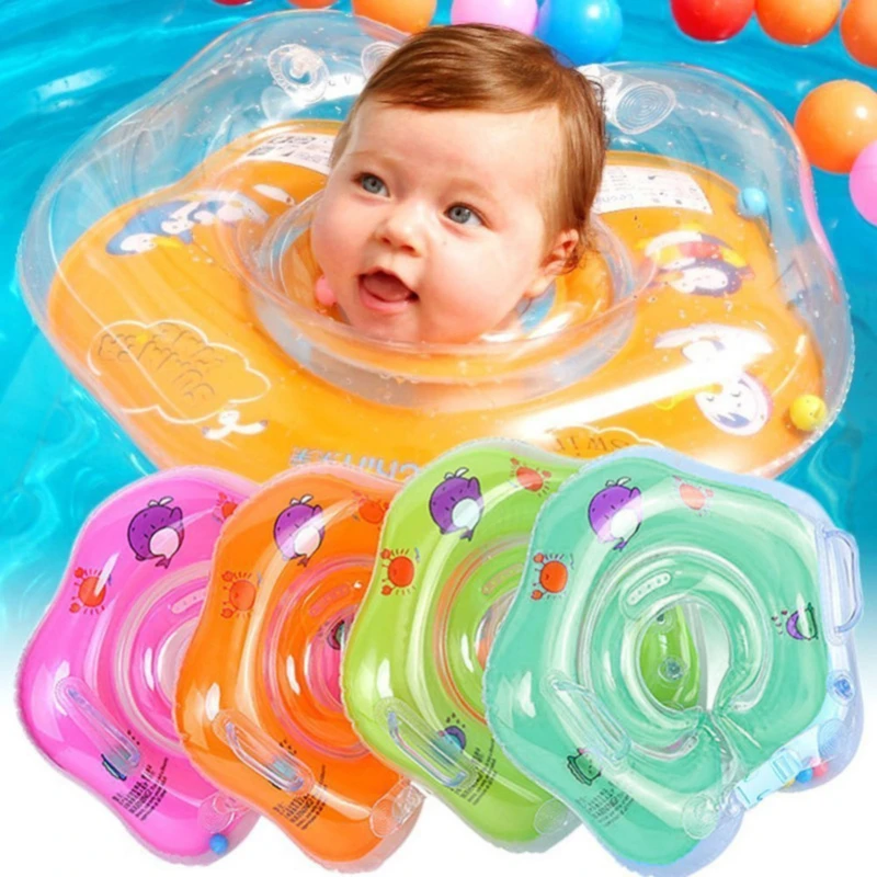 

Baby Swimming Neck Ring Tube Safety Infant Bathing Float Circle Summer Inflatable Water Floating Accessories