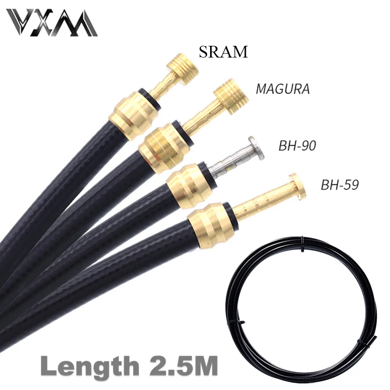

BH59 BH90 Sram Magura Bike brake hose MTB Hydraulic Disc brake tube 2.5M Connector Insert Olive Set for mt200 m315 m395 m6000