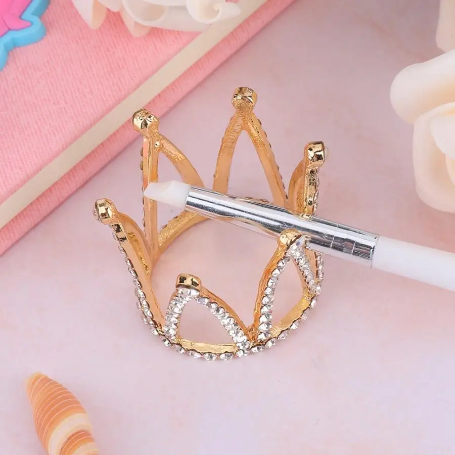 3 типа корона дизайн ногтей держатель кисти набор ручка Displayer стенд Инструменты