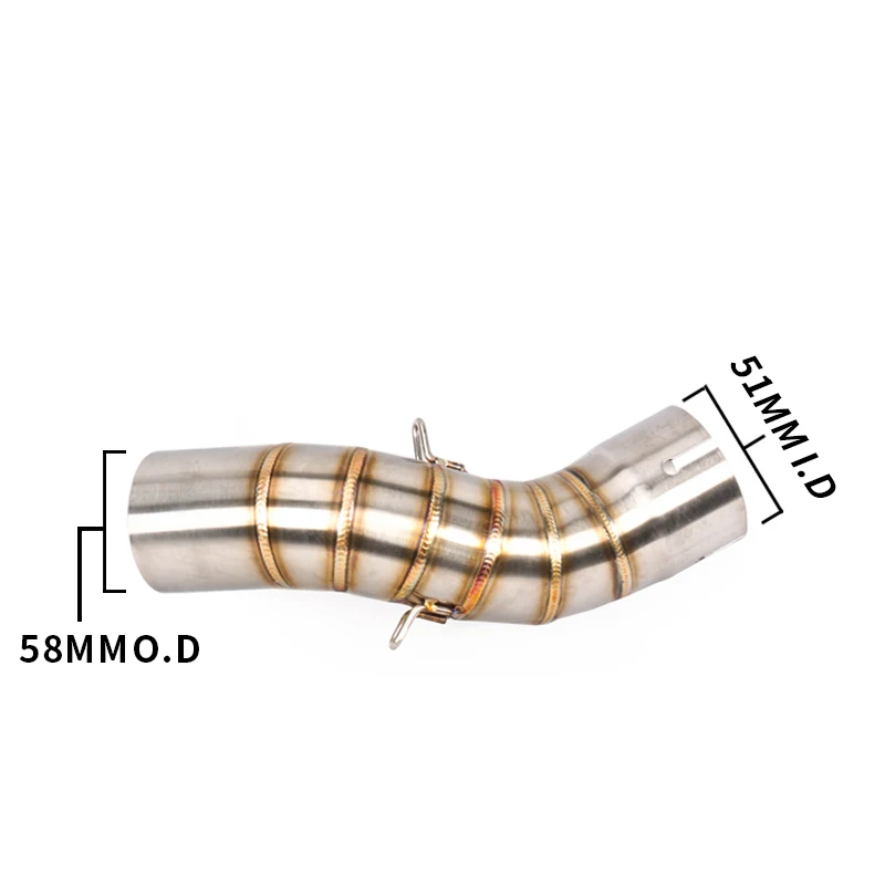 GP гоночный мотоцикл средняя труба выхлопная слипон секция для Kawasaki Z900 Z 900 2017 2018