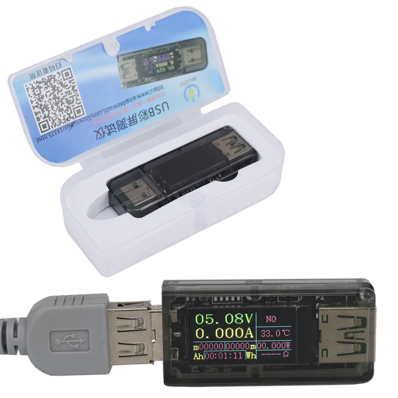 Цветной экран 5A usb Тестер dc Цифровой вольтметр amperimetro измеритель тока Амперметр детектор Банк питания зарядное устройство индикатор