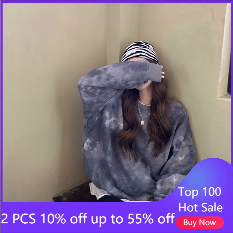 Свитшот женский весенне-осенний минималистичный дизайн повседневные женские