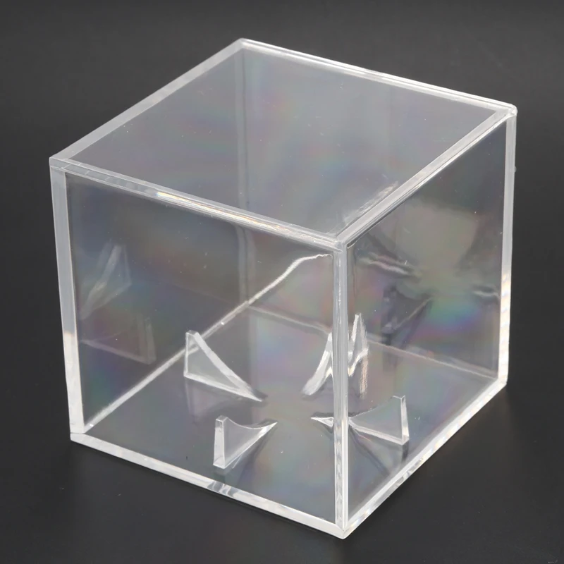 Хг акрил 9 дюймов бейсбольная коробка дисплей гольф теннисный мяч прозрачный