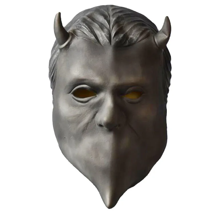 

New Ghost B.C Nameless Ghoul Band Mask Latex Headgear Mask Bar Prom Party Face Mask