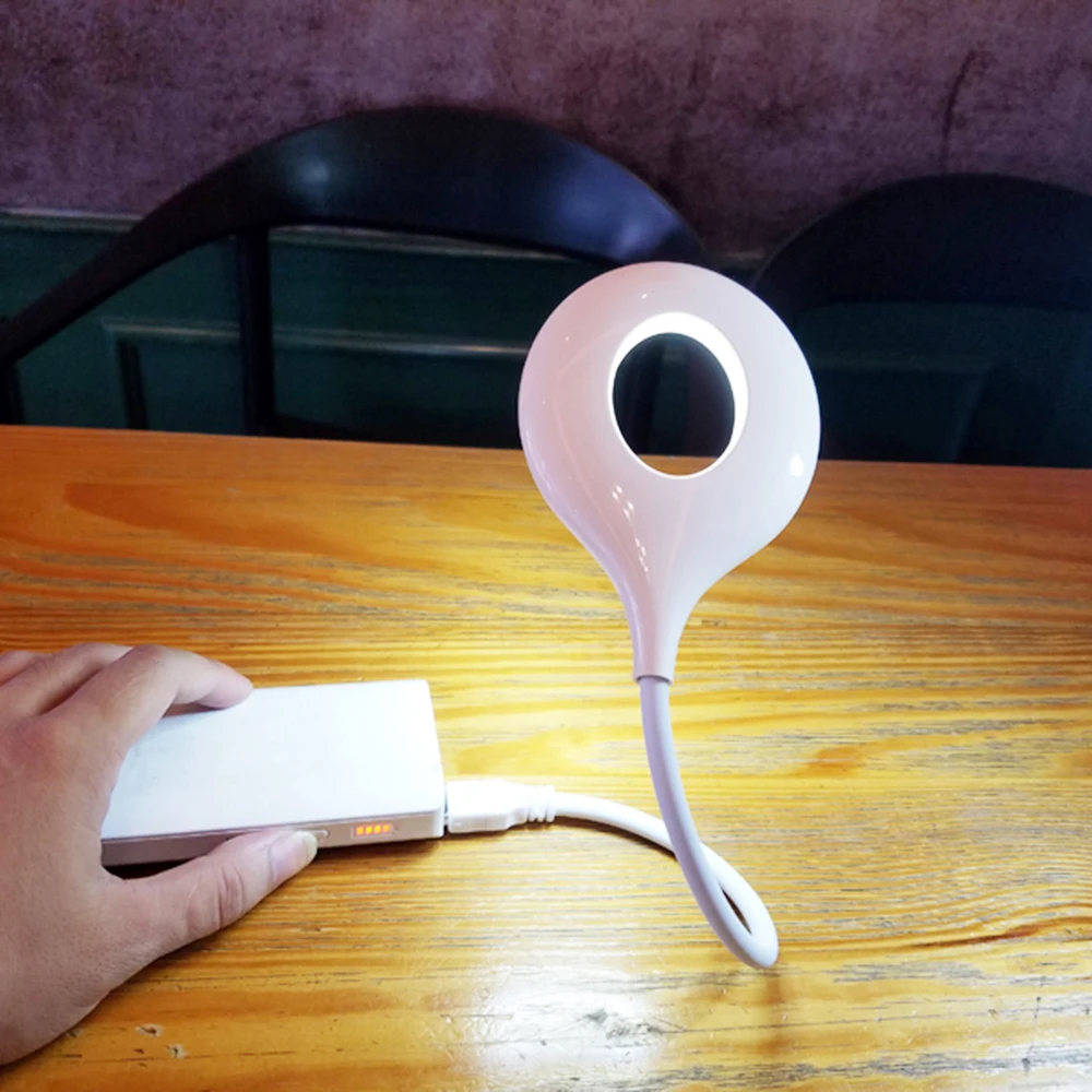 

Table Lamp USB Socket Freely Foldable Portable LED Light No Flicker Soft Light Saving Energy Eye Protection Away Tavolo