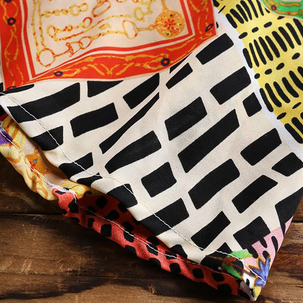 Женское винтажное платье с цветочным принтом Длинное свободное без рукавов