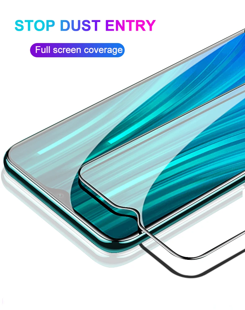 Полное покрытие из закаленного стекла для Xiaomi Redmi Note 8T защита экрана взрывозащищенное стекло для Xiaomi Redmi Note 8T