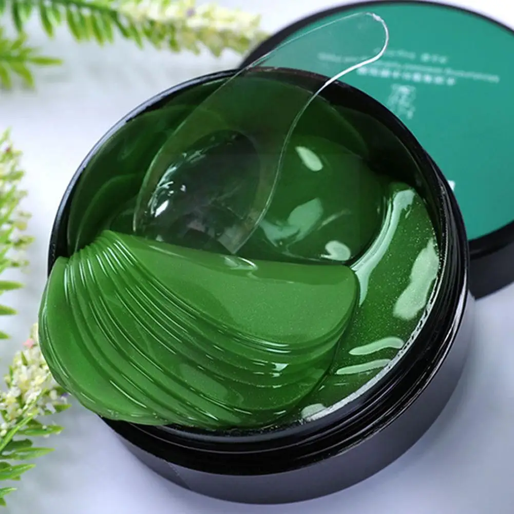 

30 Pairs = 60 Sticker Seaweed Hyaluronic Acid Eye Patches Removal Serum Age A8u2