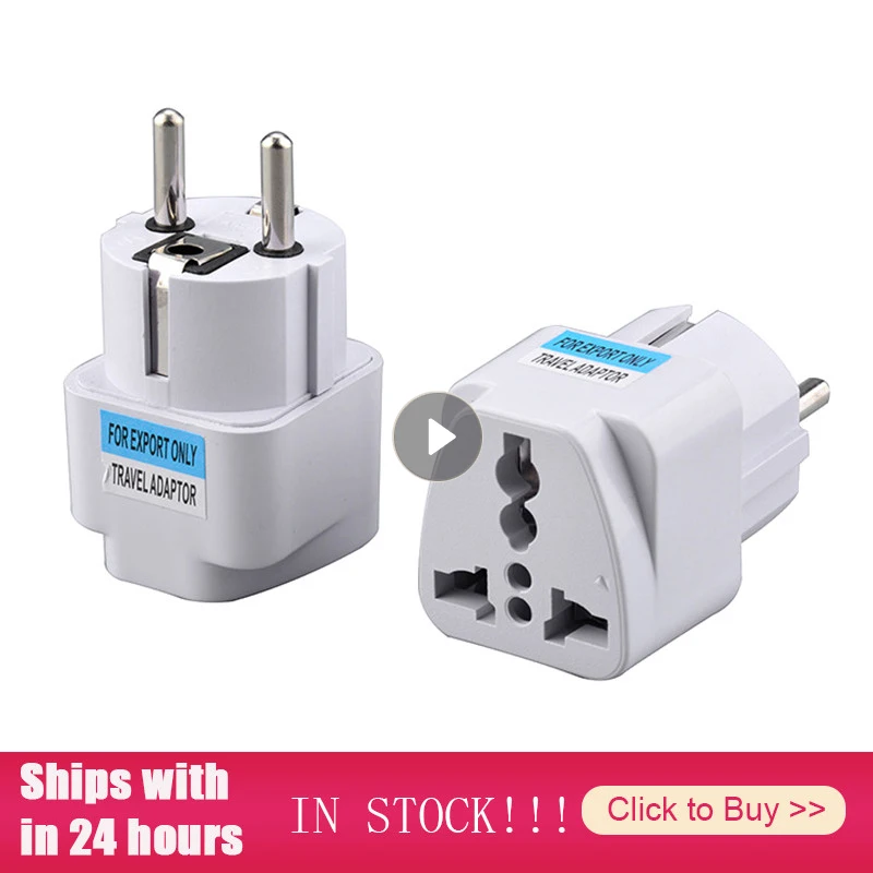 

European EU Plug Travel Converter Adapter Universal Germany Australia US Canada To EU Conversion Electrical Socket EU Plug Adapt
