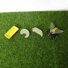 Моделирующая фигурка с циклом роста пчелы, набор из 4 частей показывает жизненный цикл милой миниатюрной обучающей игрушки пчелы