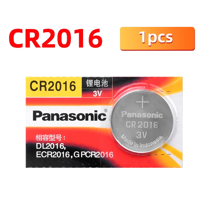 

PANASONIC 1pcs/lot cr2016 BR2016 DL2016 LM2016 KCR2016 ECR2016 Button Cell Batteries 3V Coin Lithium counter clock