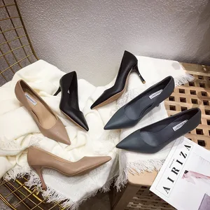 High Heeled Shoes Thin Heeled Pointed Shoes Women's Shoes  Wedding Shoes White Heels Women Shoes High Heel
