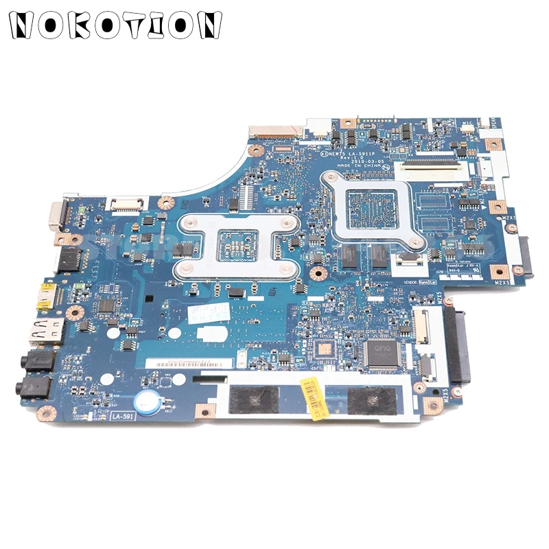 NOKOTION материнская плата для ноутбука acer aspire 5551g 5552g MBWVE02001 NEW75 LA-5911P основная плата DDR3 512MB GPU Бесплатный процессор
