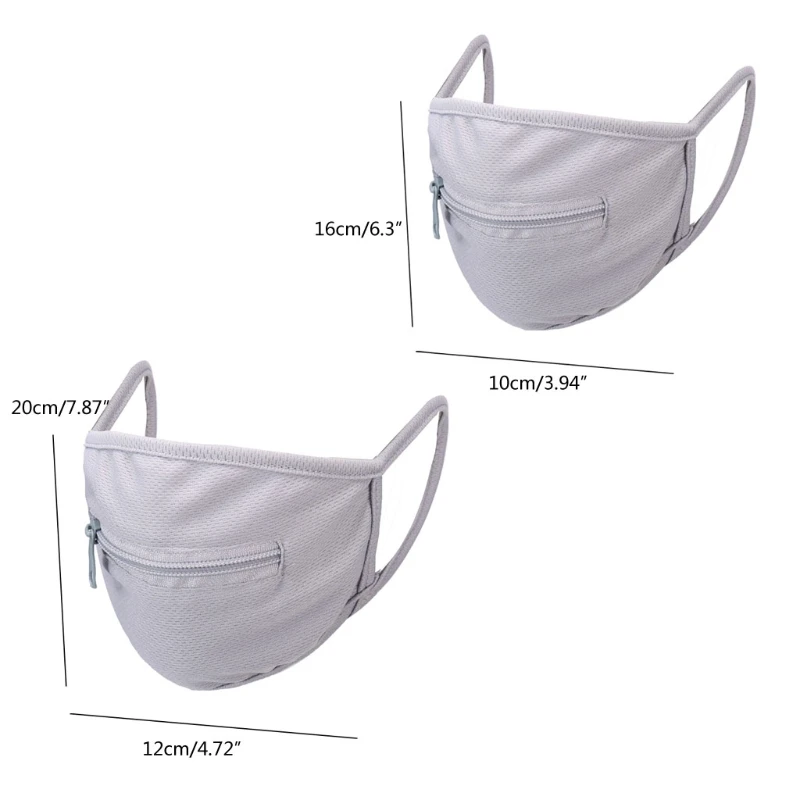 

5 Colors Cool Zipper Design Face Mask Cotton Face Mask Motorcycle Biker Half Mask Washable Reusable Mask Unisex Adult Christmas