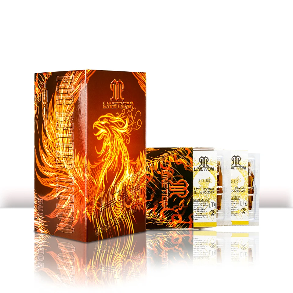 Новая одноразовая стерилизованная безопасная тату игла RL RS RM M1 для перманентного