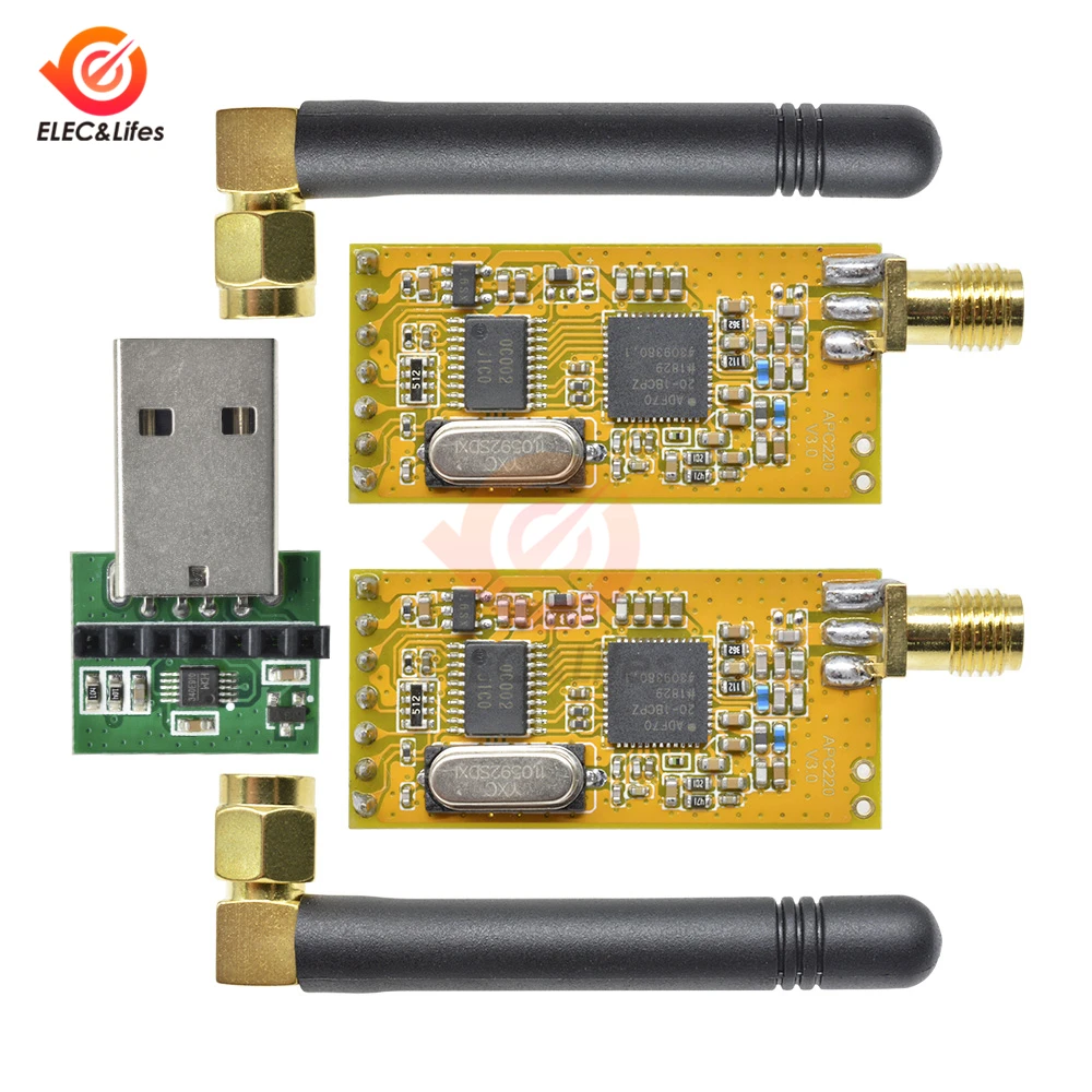 3 V-5V APC220 беспроводной RF серийный модуль комплект датчик передачи данных антенны
