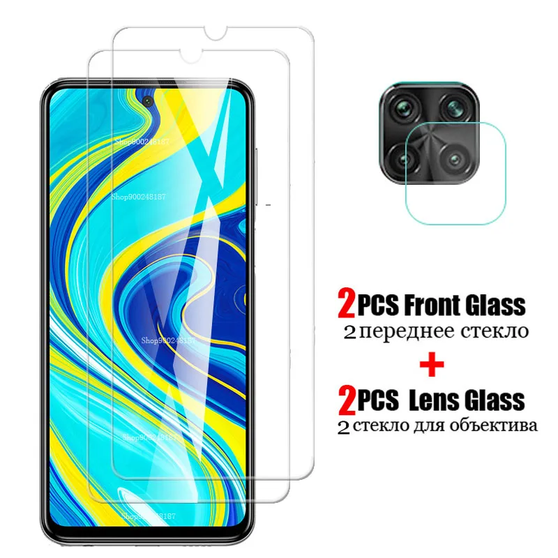 Защитное стекло 4 в 1 закаленное для Xiaomi Redmi Note 9 8 7 Pro 8T 8A Poco HD пленка|Защитные стёкла