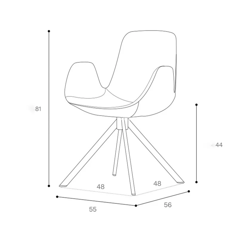 

Nordic Dining Chairs Luxury Leather Dining Chair Wrought Iron Fashion Industrial Home Back Chair Leisure Chair Simple Armchair