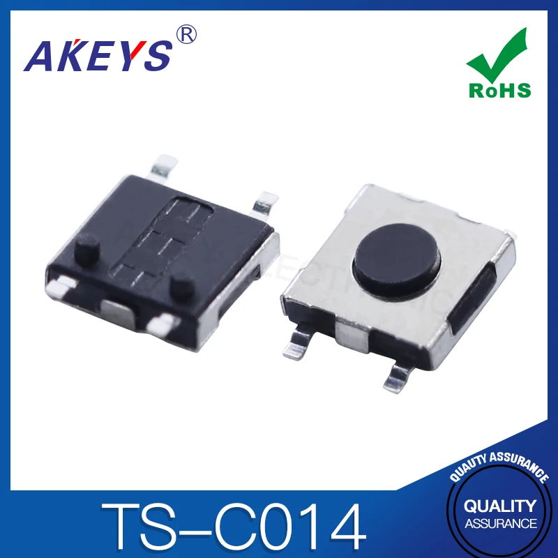 50 шт. вертикальный 4-контактный переключатель с двумя фиксированными колоннами 4