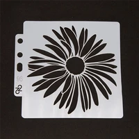 daisy layering stencil scrapbooking album for diy painting coloring decorative crafts embossing template drawing hollow template