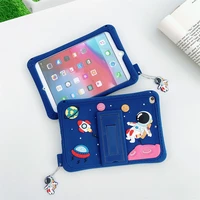 cute silicone carton starry sky astronaut tablet case for ipad mini air 2 3 4 10 9 7th 8th 10 2 9 7 2017 2018 cover with holder