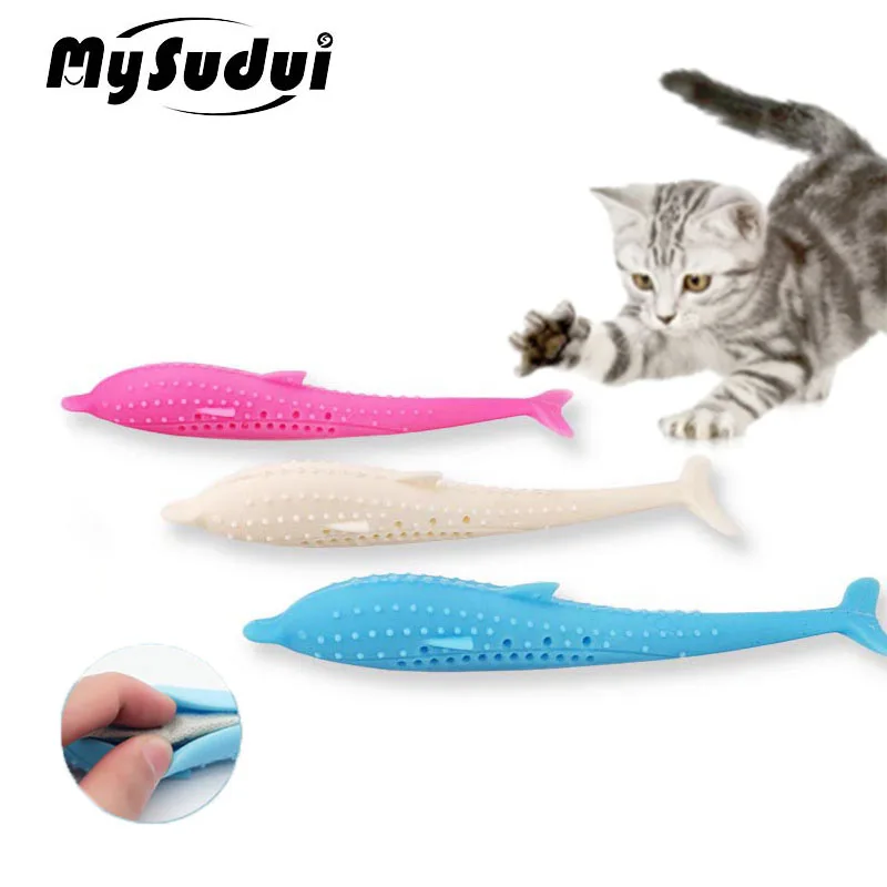 Мягкая силиконовая игрушка для чистки зубов MySudui|Игрушки кошек| |