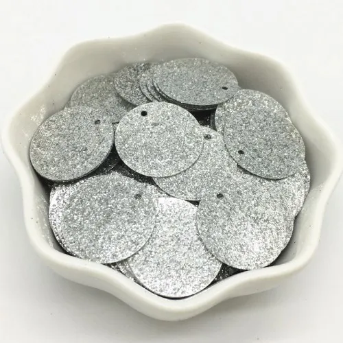 20mm Glitter Silver Блестки 3-30 мм Серебряные Блестящие Блестки плоские круглые чашки пвх свободные Блестки блестка DIY ремесло шитье Женская одежда Аксессуары 20 г - Цвет: 20mm Glitter Silver