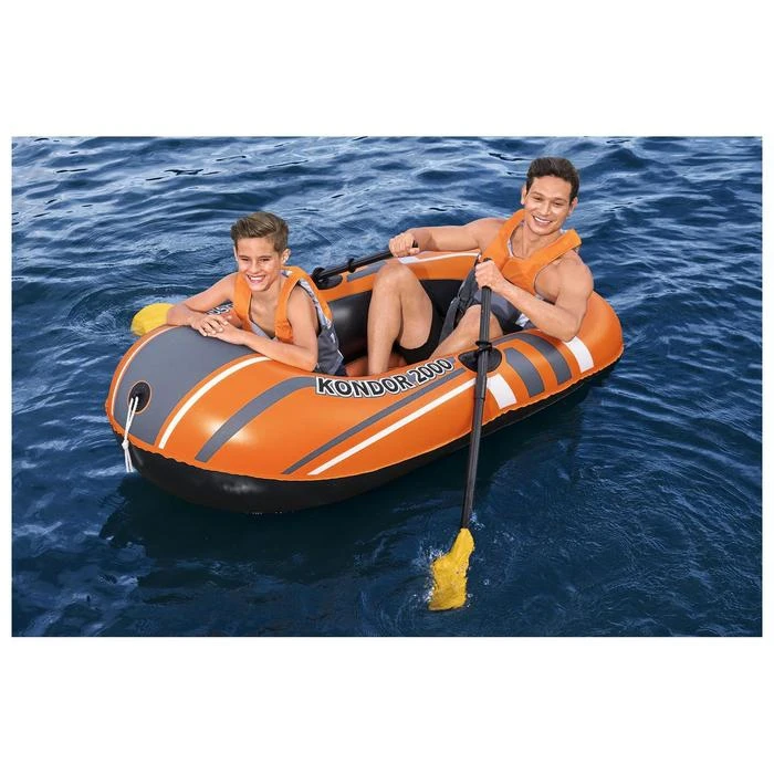 Лодка Kondor 2000 2 местная 196 х 114 см вёсла 124 насос до 95 кг от 6 лет 61062 Bestway | Спорт и