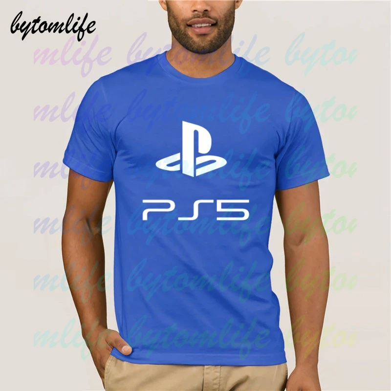 PS5 Playstation 5 футболка Летняя черная с принтом популярная хлопковая Футболка