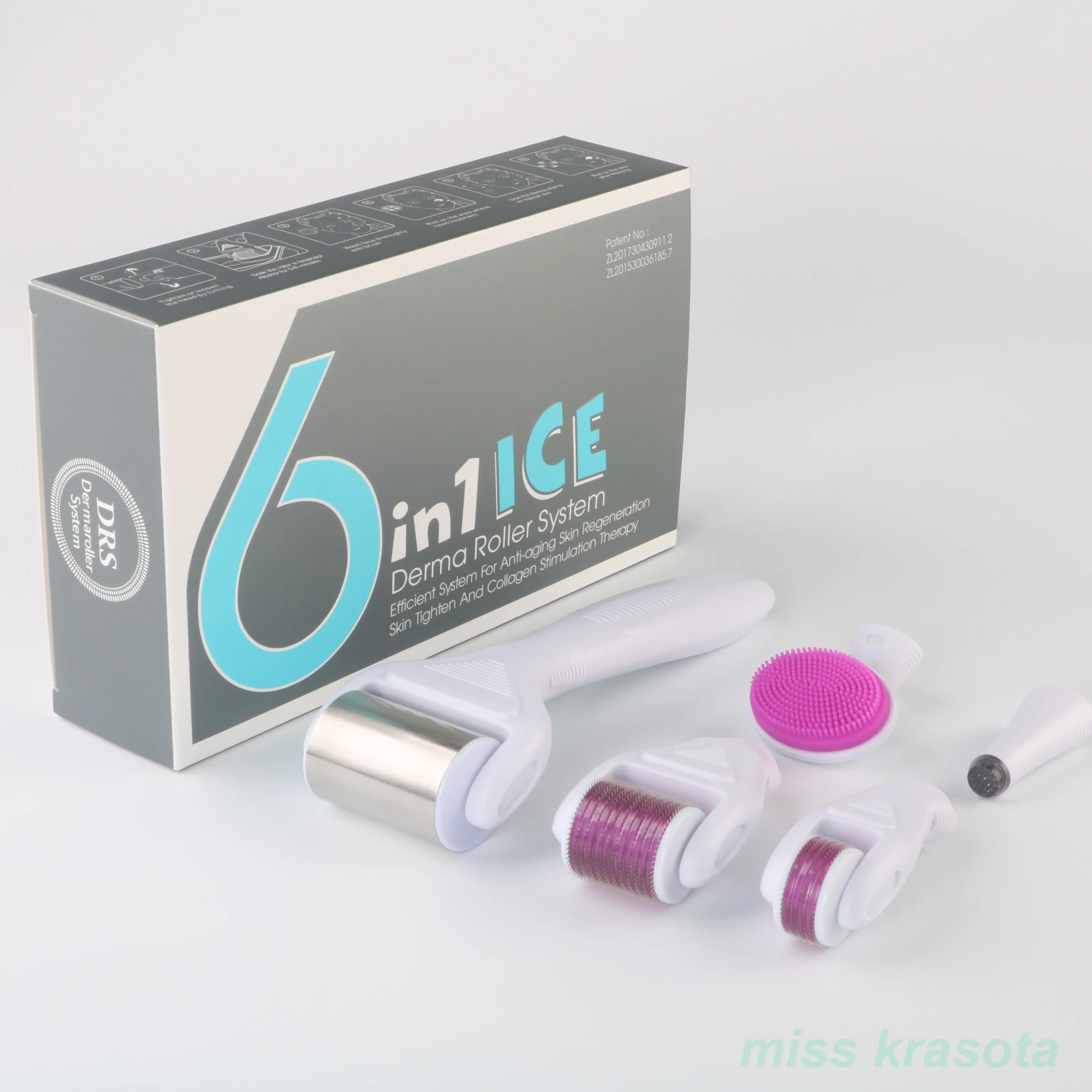 Профессиональный набор роликов для кожи 6 в 1 Набор мезотерапии инструмент