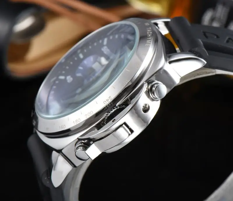 

2021 New Watch Mens Watches Top Brand Luxury PAM Chronograph Quartz Watch Rubber Strap Army Clock Chronograph religio masculino