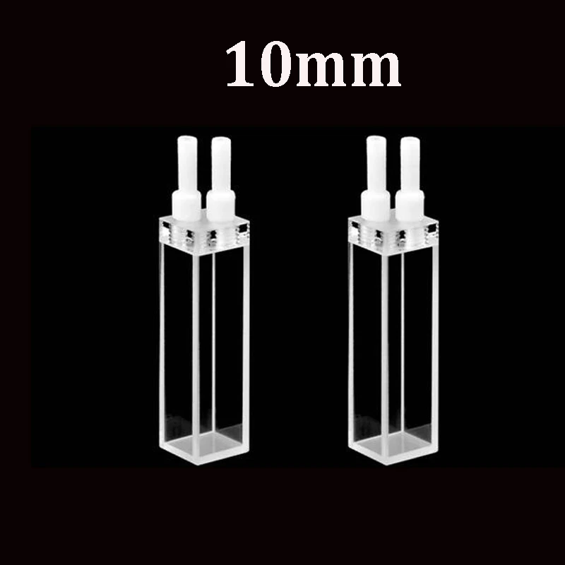 

1PC 10mm quartz fluorescent flow cuvette / flow cell / special for scientific research with good sealing 3.5ml