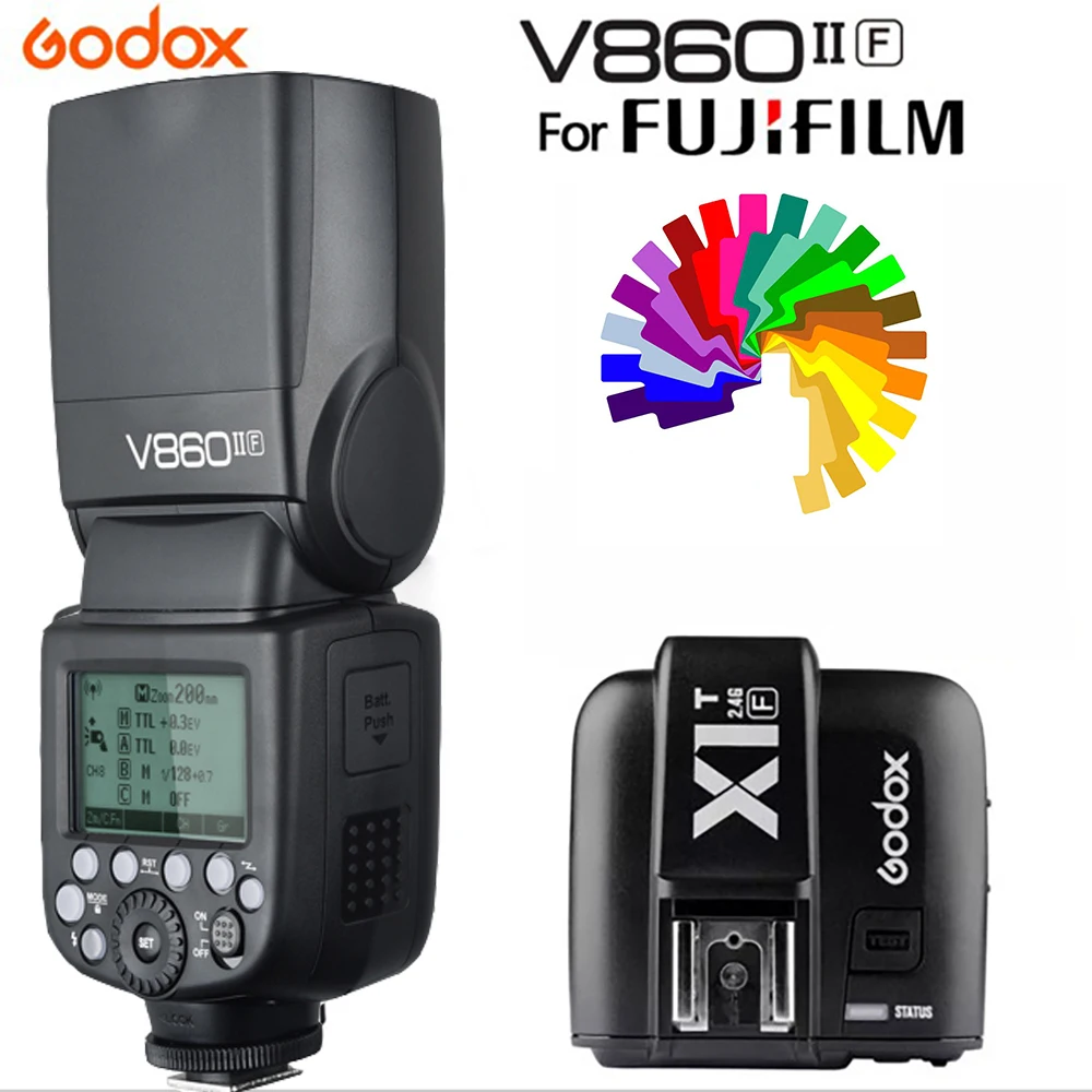 Godox v860if камера вспышка X1F триггер Беспроводной TTL 2 4G для Fujifilm Speedlight Li-Ion Battery Studio |