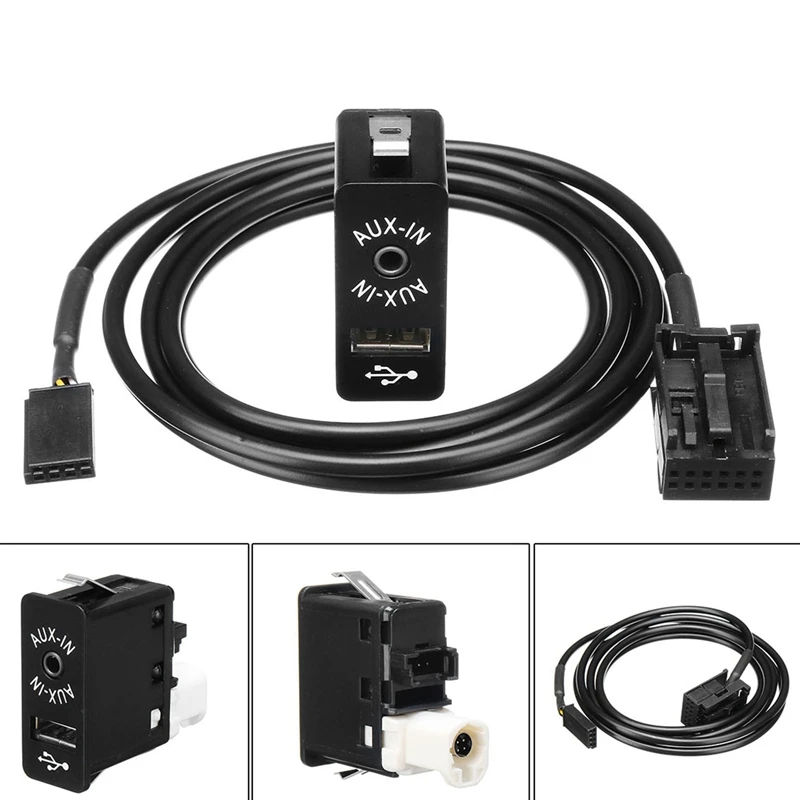 Автомобильный Aux Usb порт 12 Pin Bluetooth интерфейс переключатель панель музыкальный