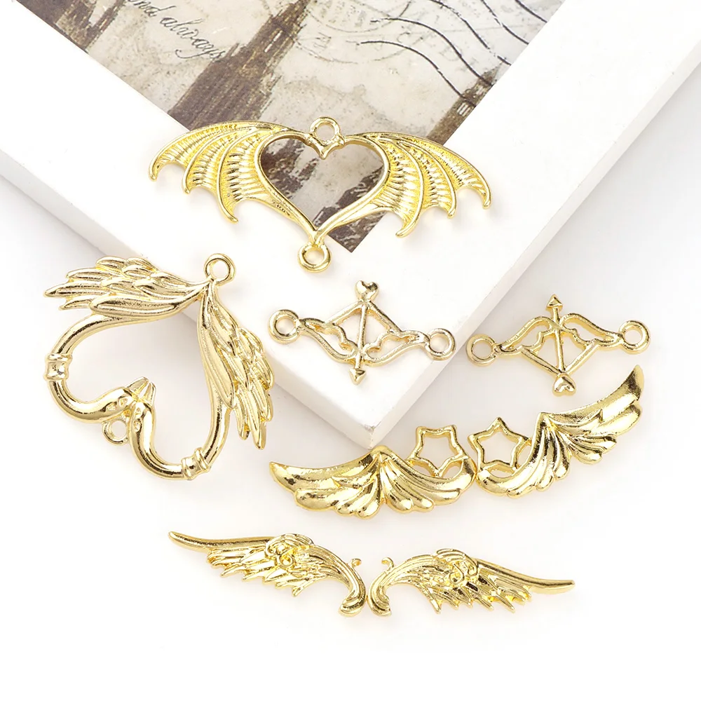 5 шт. с открытой спиной ободок крыльями ангела подвески серьги ассорти