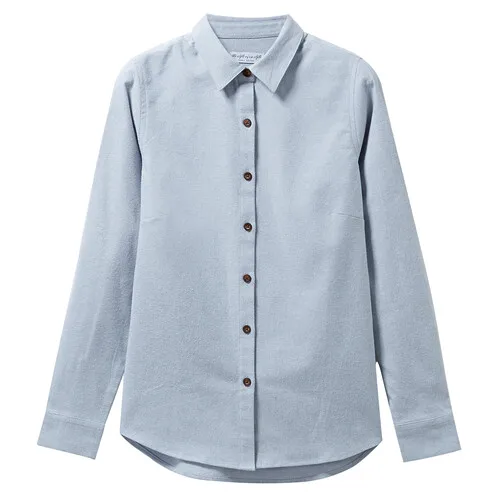 01Grey Giordano женская фланелевая рубашка с длинными рукавами, из натурального хлопка - Цвет: 01Grey
