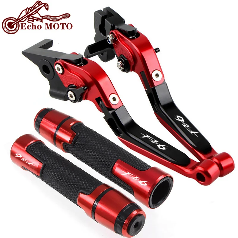 

For Yamaha FZ6 FZ 6 FAZERA Motorcycle CNC Brake Clutch Lever & 7/8 Handlebar Grips Grips fz6 2004 2005 2006 2007 2008 2009 2010