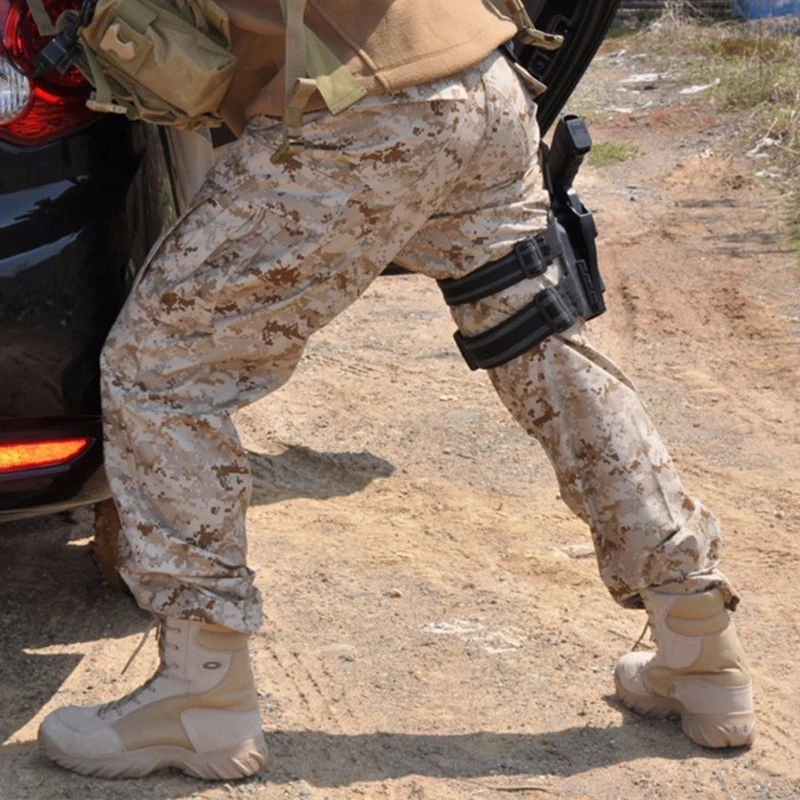Men's Outdoor Hiking Trekking Pants Tactical Waterproof Camouflage Trousers Army Military ACU Climbing Hunting Combat Clothing