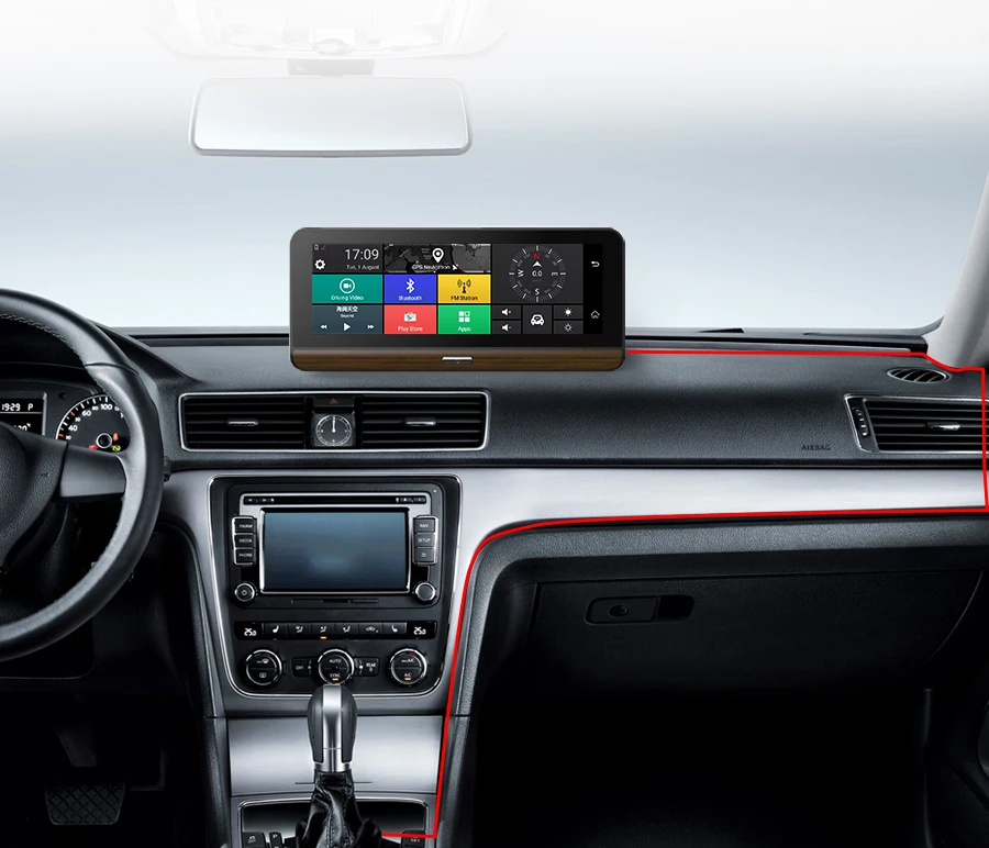 Anfilite 4G Автомобильная камера gps 7," Android Автомобильные видеорегистраторы wifi 1080P видео регистратор видеорегистратор мониторинг парковки Южная Корея карта