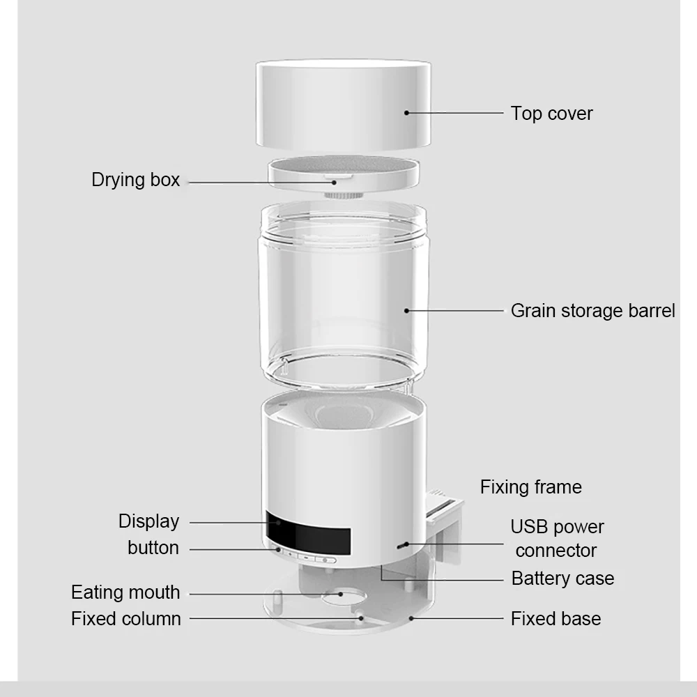 Автоматический фидер для рыб электрический 500 мл таймер резервуара кормушка