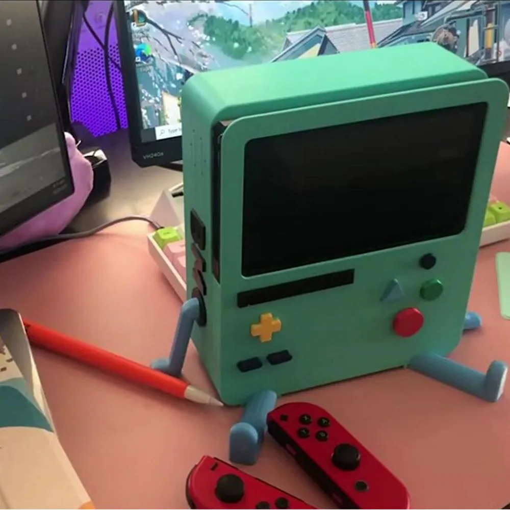 Adventures Times-soporte de almacenamiento para juegos, bastidores, cargador port&aacute;til para Robot, Base para interruptores, soporte para accesorios de Nintendo Base-2