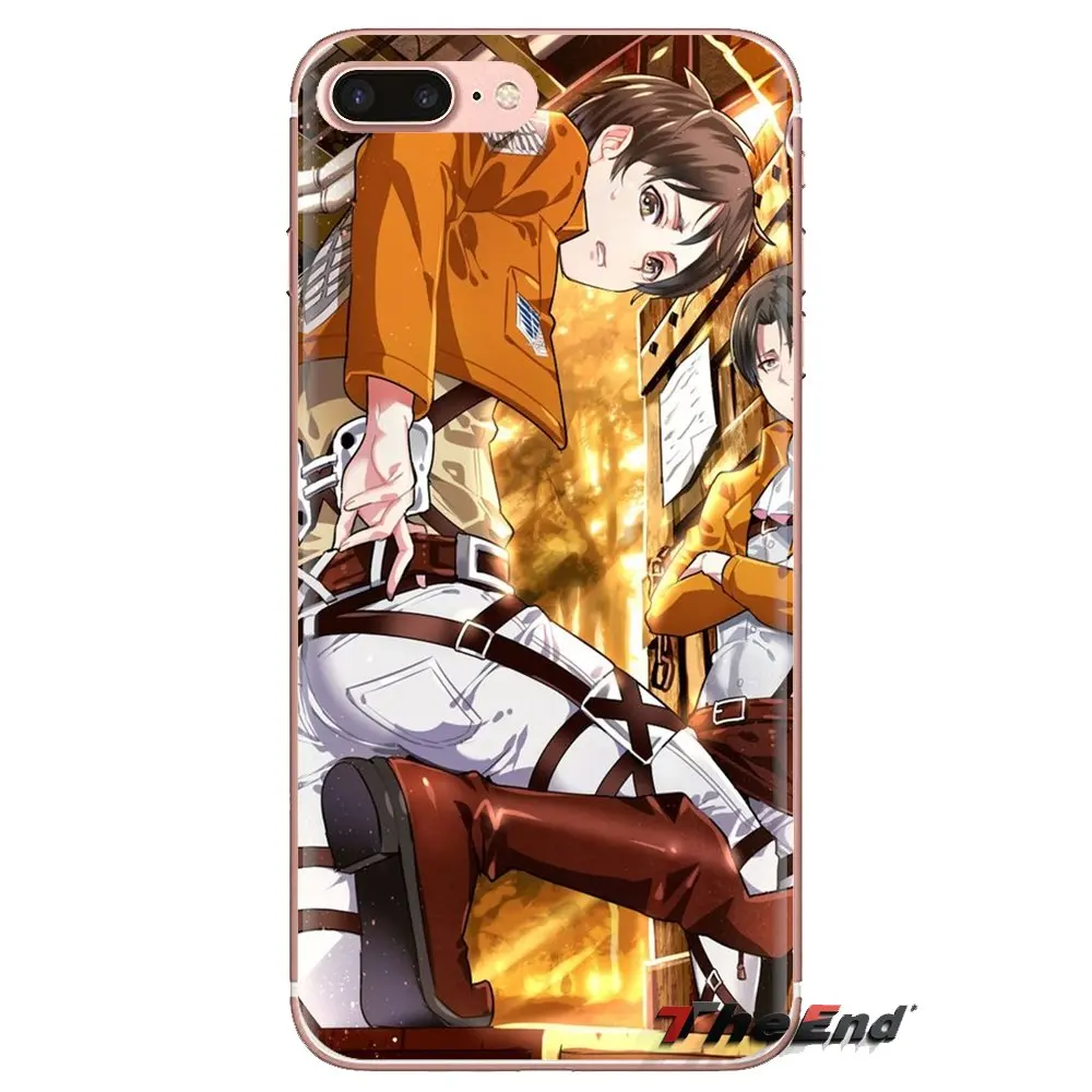 Shingeki no kyojin прозрачный мягкий чехол для iPod Touch Apple iPhone 4 4s 5 5S SE 5C 6 6S 7 8 X XR XS Plus MAX |