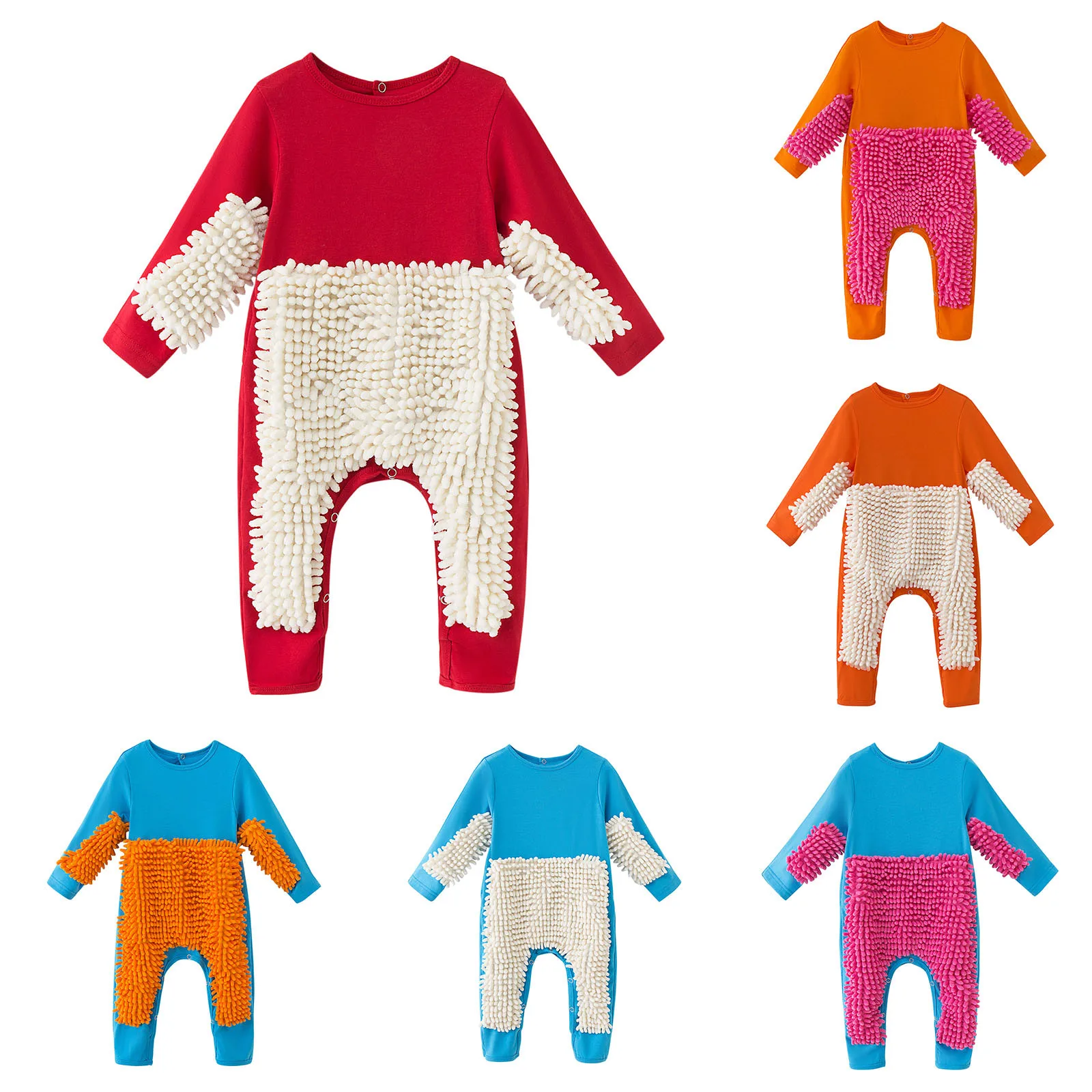 Комбинезон для новорожденных девочек и мальчиков ползания сплошной ползунок