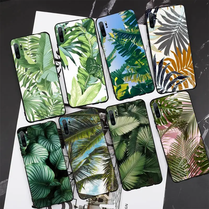 

Palm Tree Leaves Phone Case For Huawei Mate 9 10 20x 30 40 Lite Pro TPU Cover