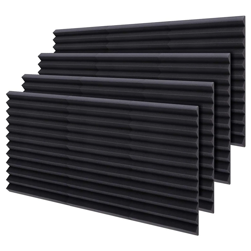 

24 шт. звукоизоляционные пенопластовые панели, звукопоглощающие увлажнения стены пены звук танкетке 2 дюймов Акустическая обработка, 40X30X5 см