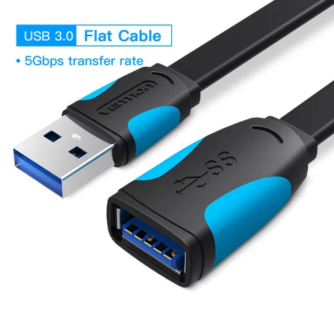 Кабель-удлинитель Vention USB-USB 3,0 2,0 штекер-гнездо USB 3,0 кабель для передачи данных для Smart TV PC SSD USB 2,0 удлинитель кабеля